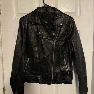 Black (fake) Leather Jacket